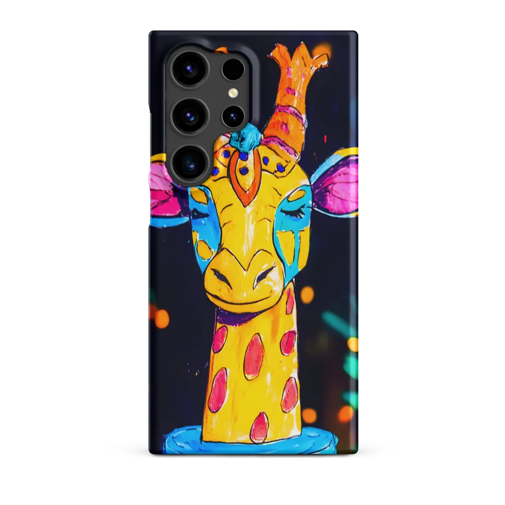 Whimsical Giraffe in Vibrant Colors | Phone Case |  S24 Ultra | Snap Case | Matte