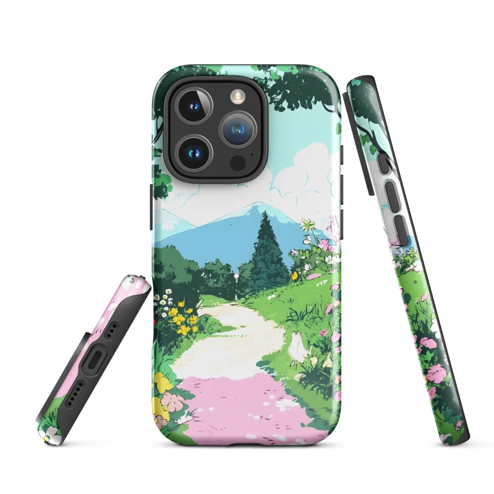A Serene Journey Through Nature | Phone Case |  16 Pro | Tough Case | Glossy