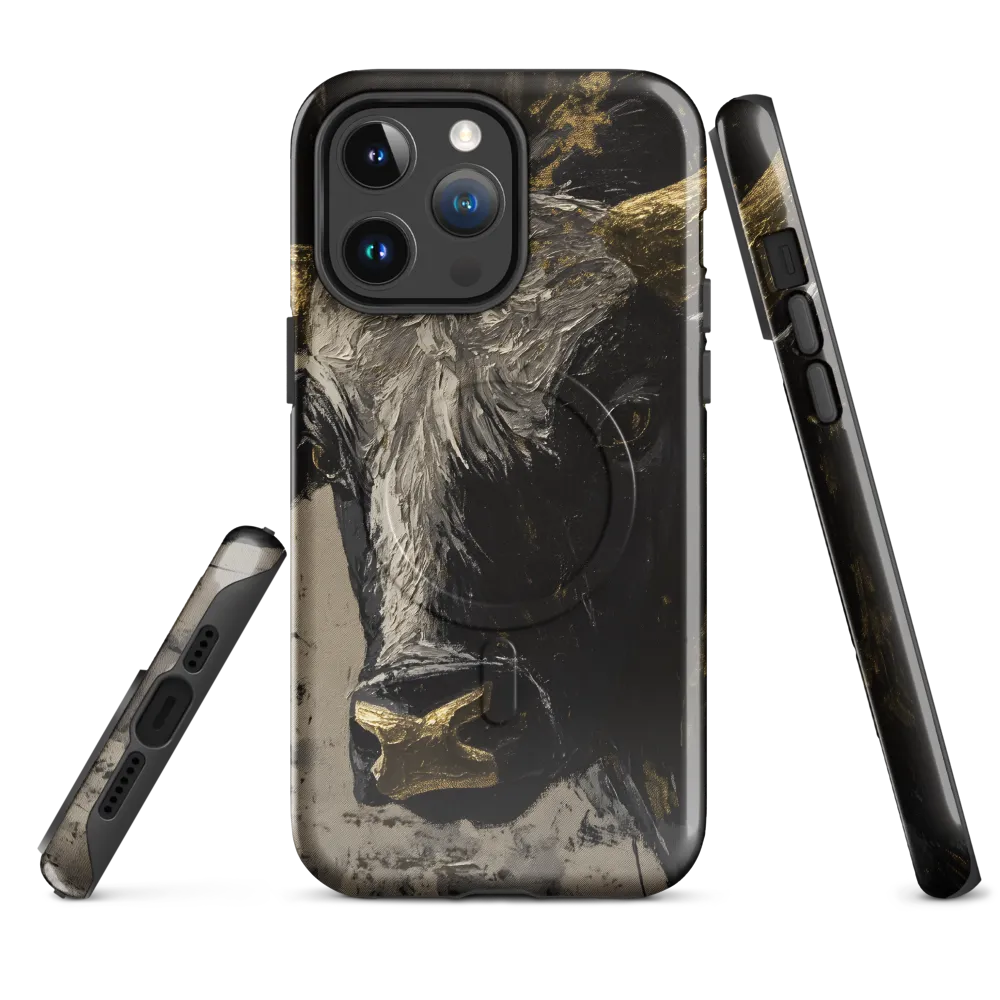 Majestic Bull: The Power in Black and Gold