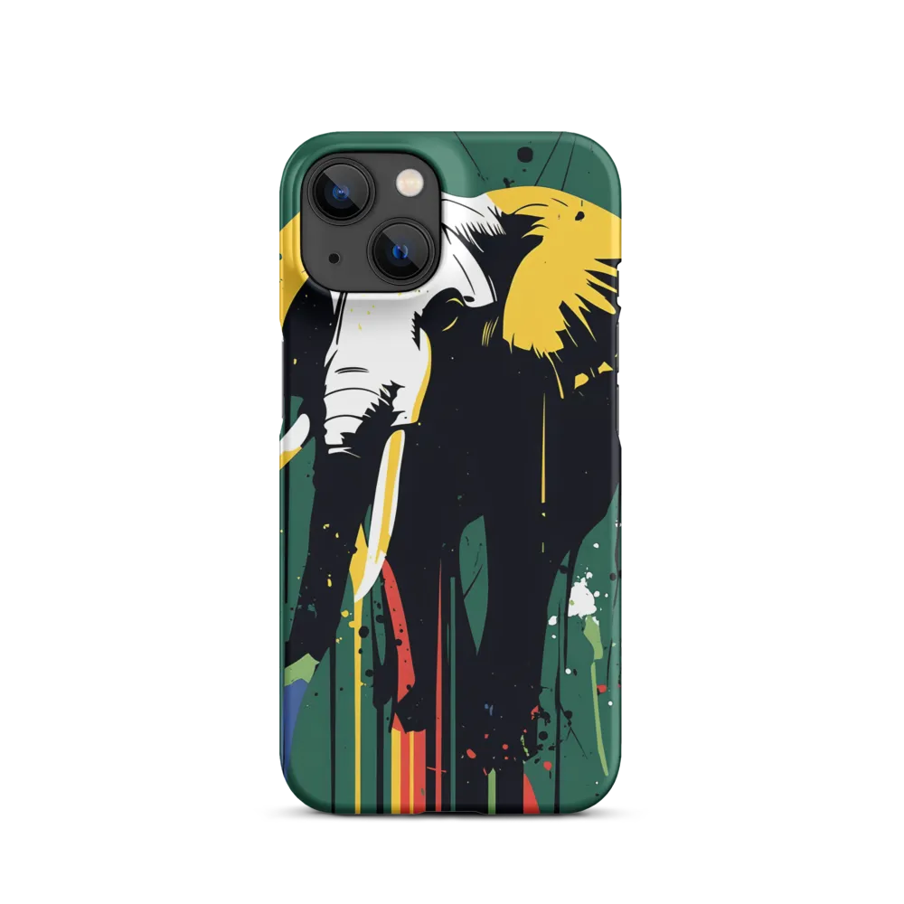 Majestic Minimalism: The Colorful Elephant