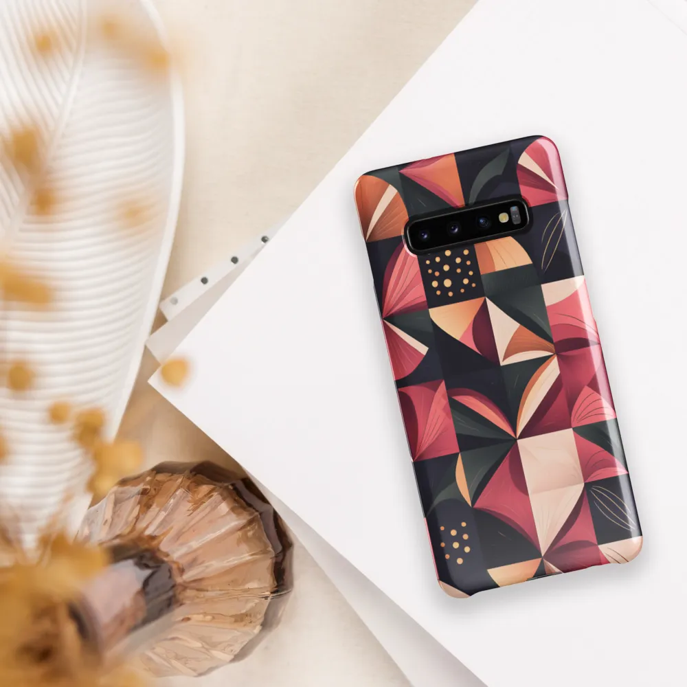 Floral Harmony in Geometry | Phone Case |  S10 Plus | Snap Case | Glossy