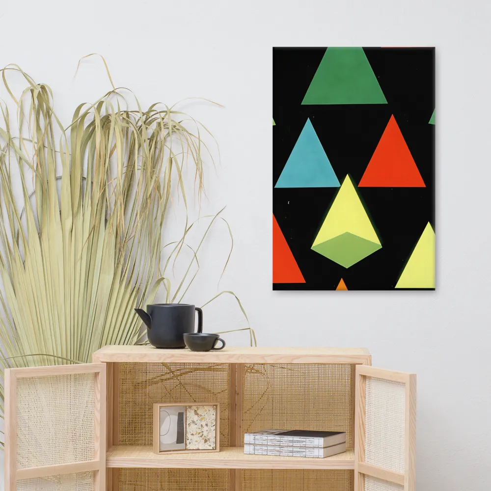 Geometric Harmony in Color | Canvas | 24″×36″
