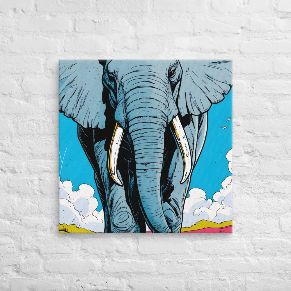 Majestic Presence: The Elephant | Canvas | 28″×28″