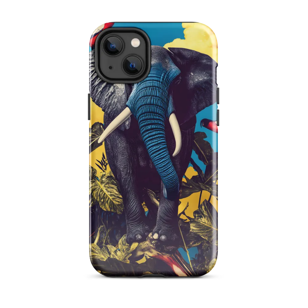 Elephant Dreams in Vibrant Colors | Phone Case |  14 Plus | Tough Case | Glossy