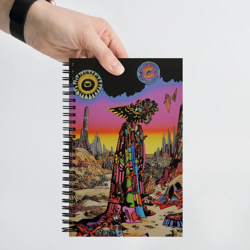 Journey Through a Surreal Landscape | Spiral Notebook