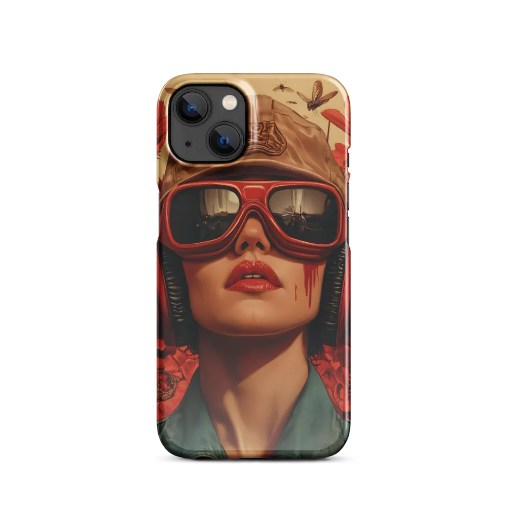Defiant Portrait in a Floral Realm | Phone Case |  13 | Snap Case | Glossy
