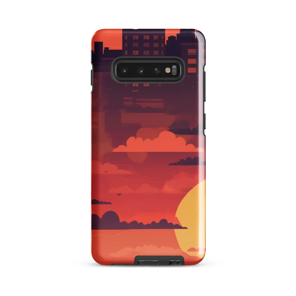 Urban Dusk: A Symphony of Cityscapes | Phone Case |  S10 Plus | Tough Case | Glossy