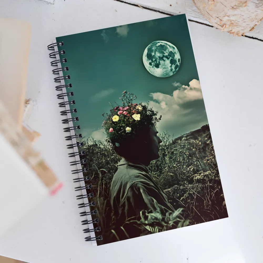 Moonlit Blossom | Spiral Notebook