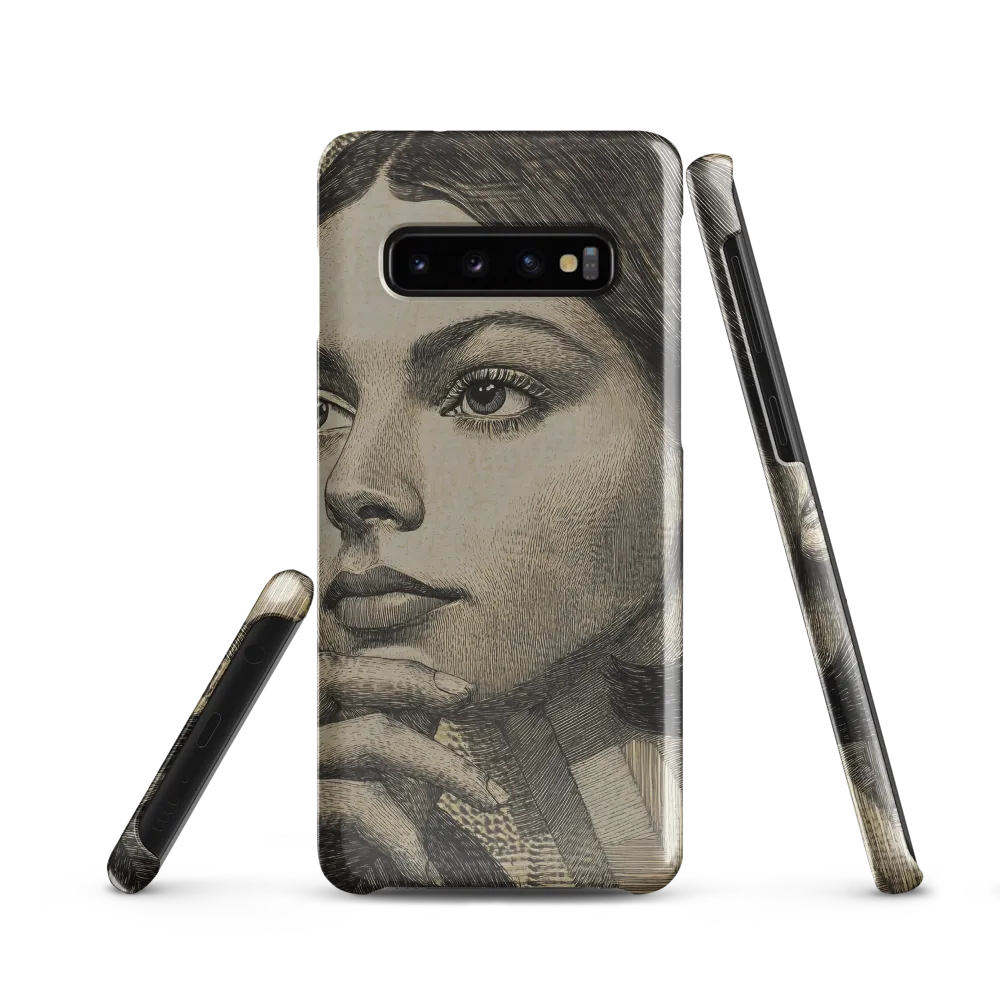 Contemplative Reflection | Phone Case |  S10 | Snap Case | Glossy