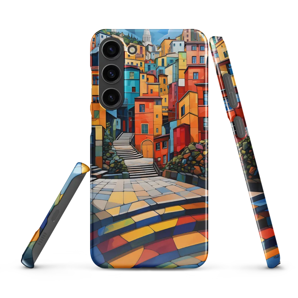 Vibrant Village: A Cubist Journey