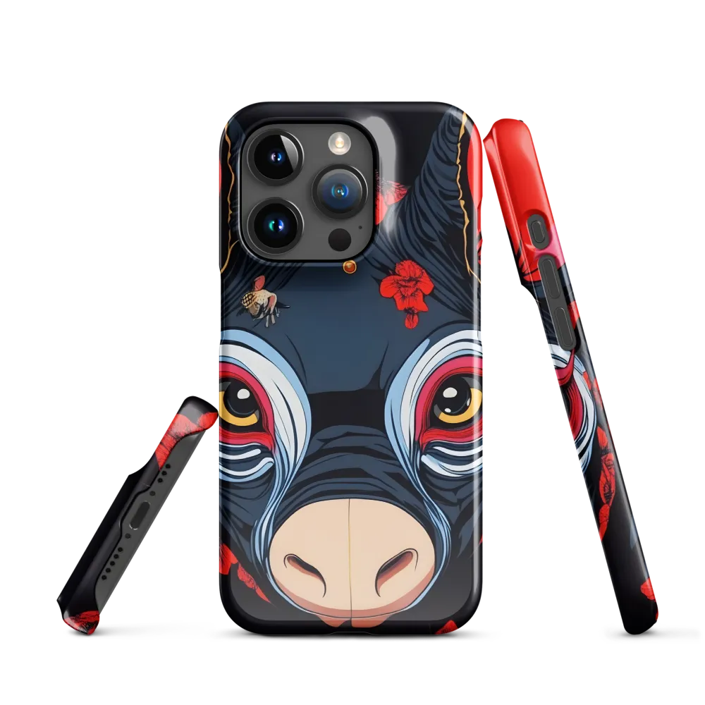 Mystical Bull with Floral Motifs