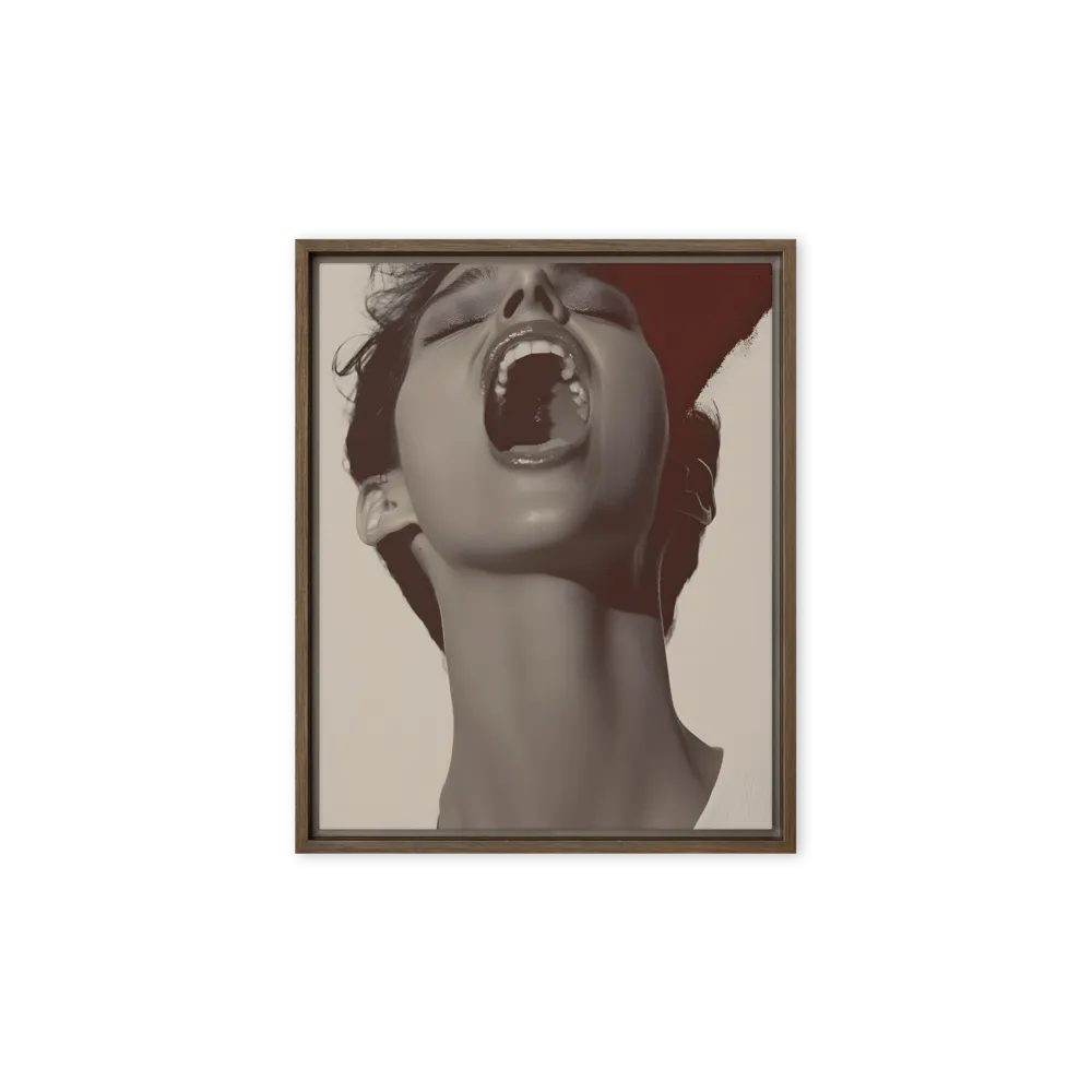 Echoes of Emotion | Canvas with Brown Frame | 8″×10″