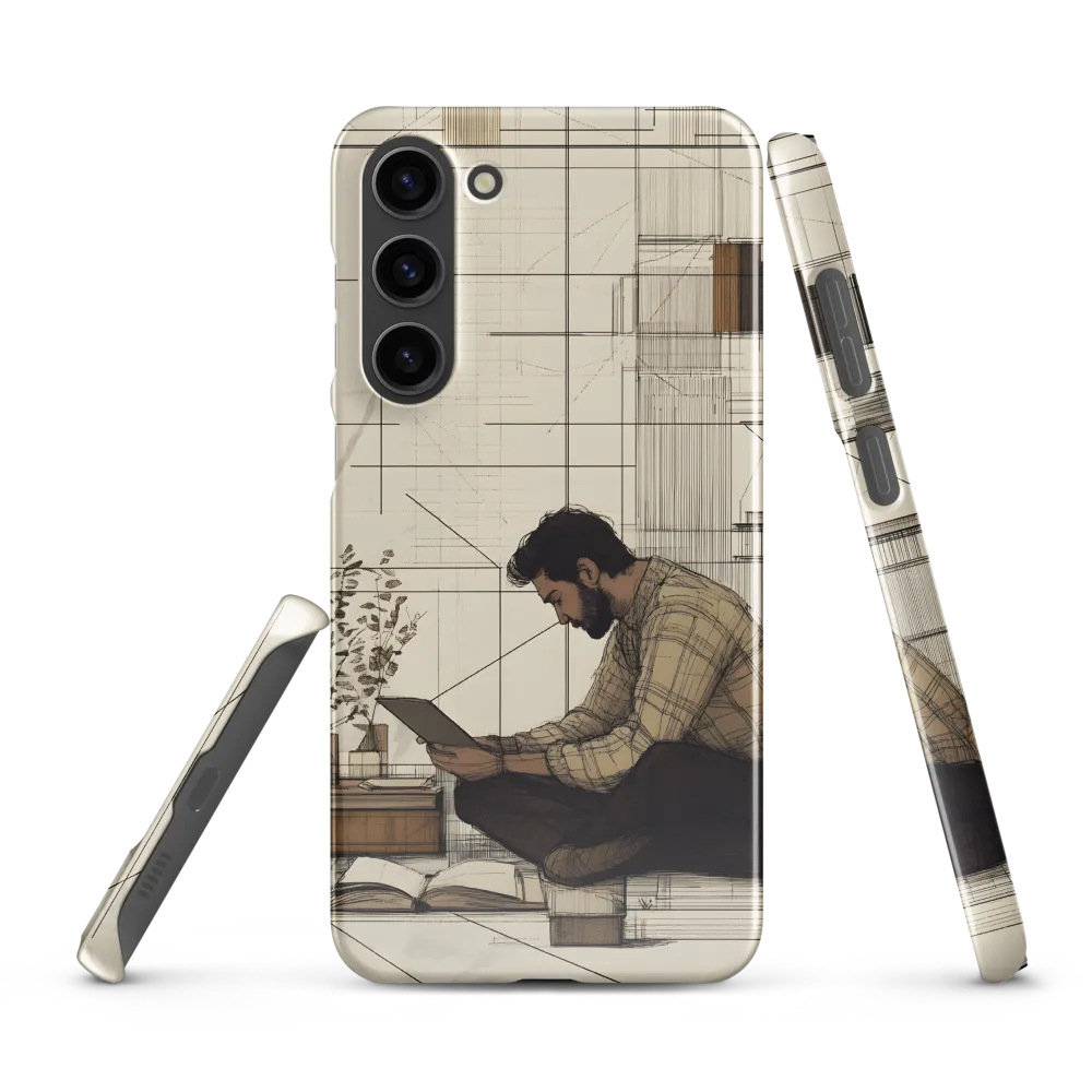 Quiet Reflections in Line | Phone Case |  S23 Plus | Snap Case | Glossy