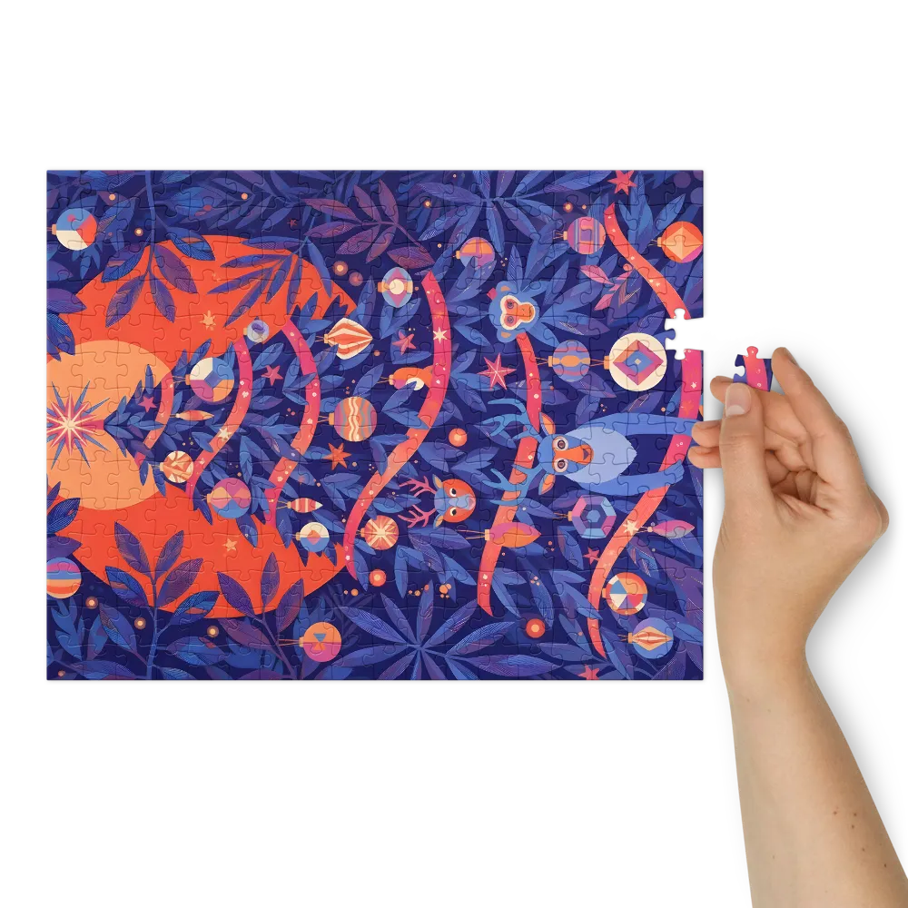 Enchanted Forest Christmas 
 Jigsaw Puzzle in Tin Box