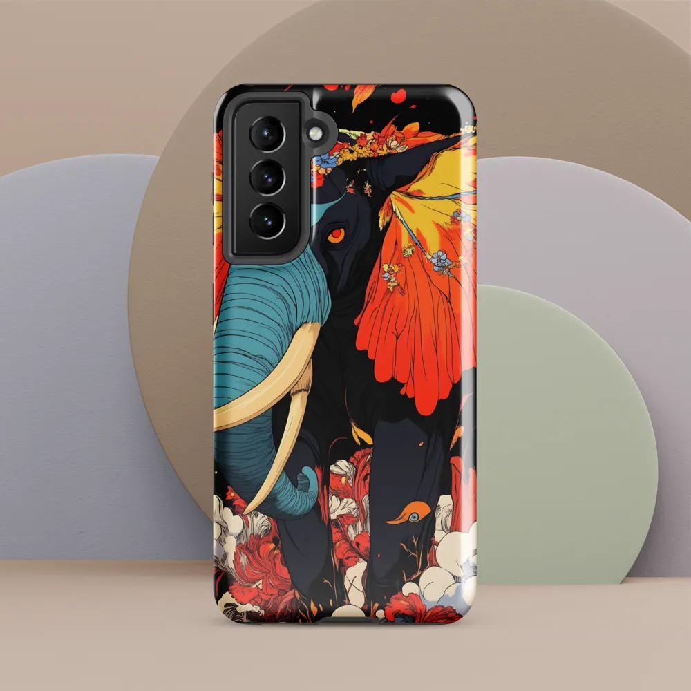 Majesty of the Floral Elephant | Phone Case |  S21 | Tough Case | Glossy