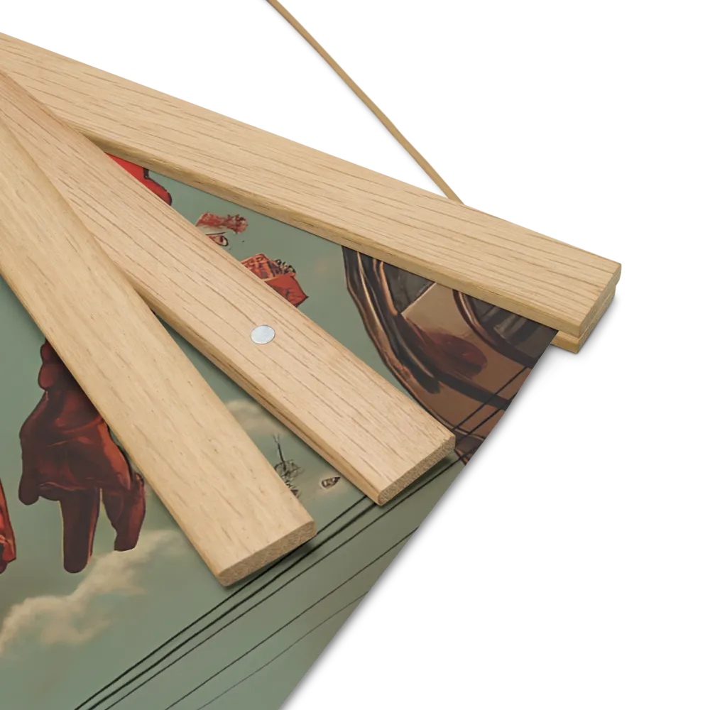 Flight of the Urban Dreamer | Poster With Oak Wood Hanger | 16″×16″