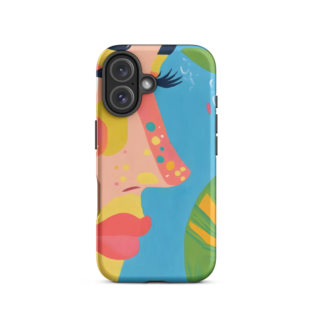 Whimsical Woman: A Modern Portrait | Phone Case