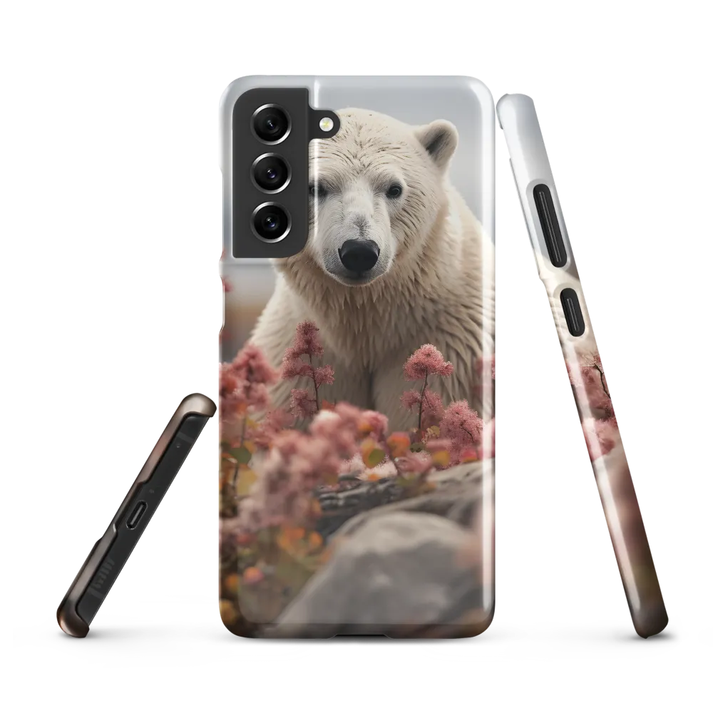 Curiosity Among Blooms: The Polar Bear