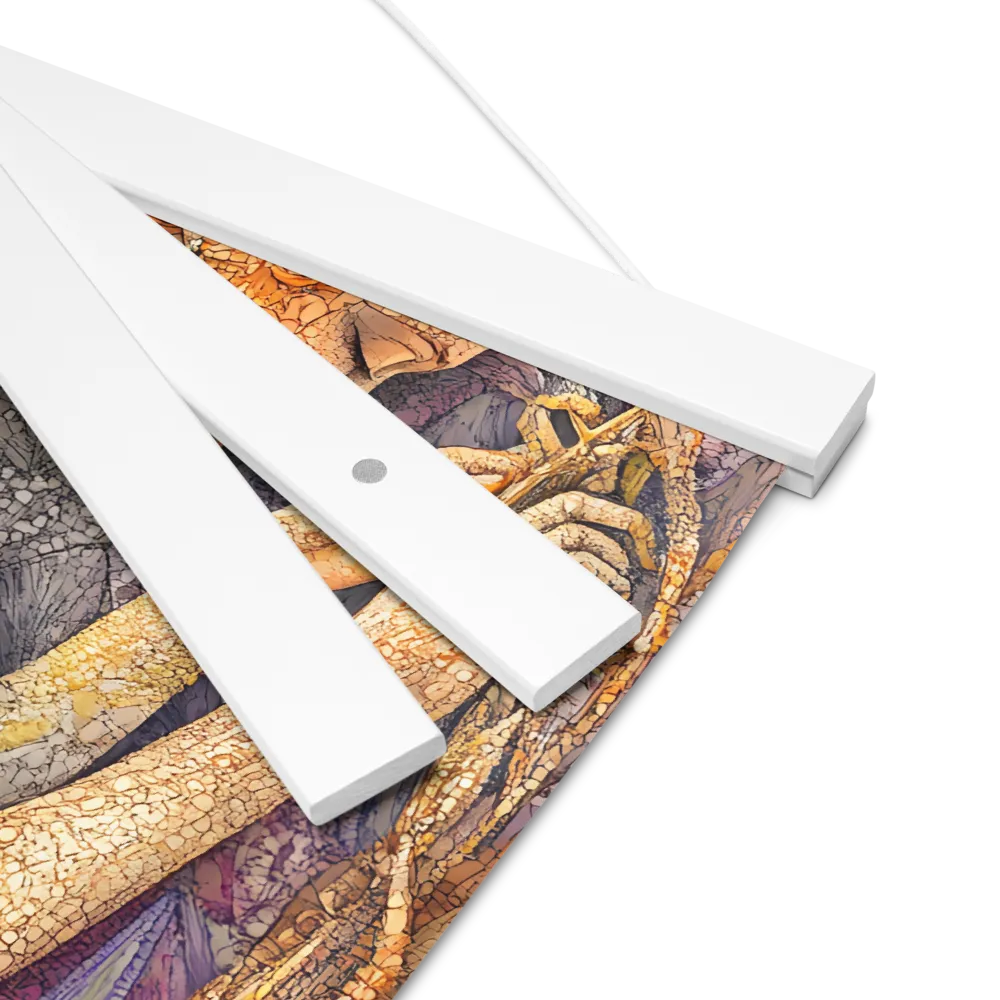 Whispers of the Frosted Meadow | Poster With White Wood Hanger | 12″×12″