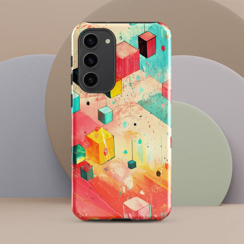 Suspended Cubes in Colorful Abstraction