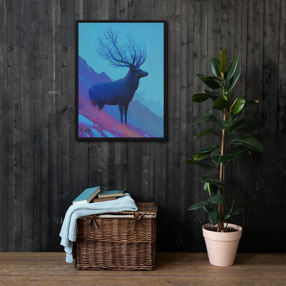 Ethereal Harmony | Canvas with Black Frame | 24″×32″