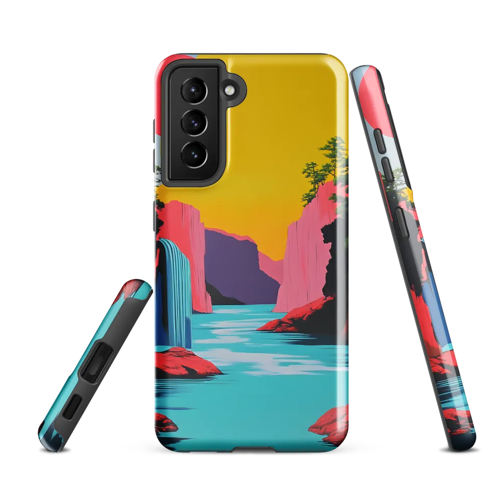 Dreamscape of Pink Cliffs and Turquoise Waters