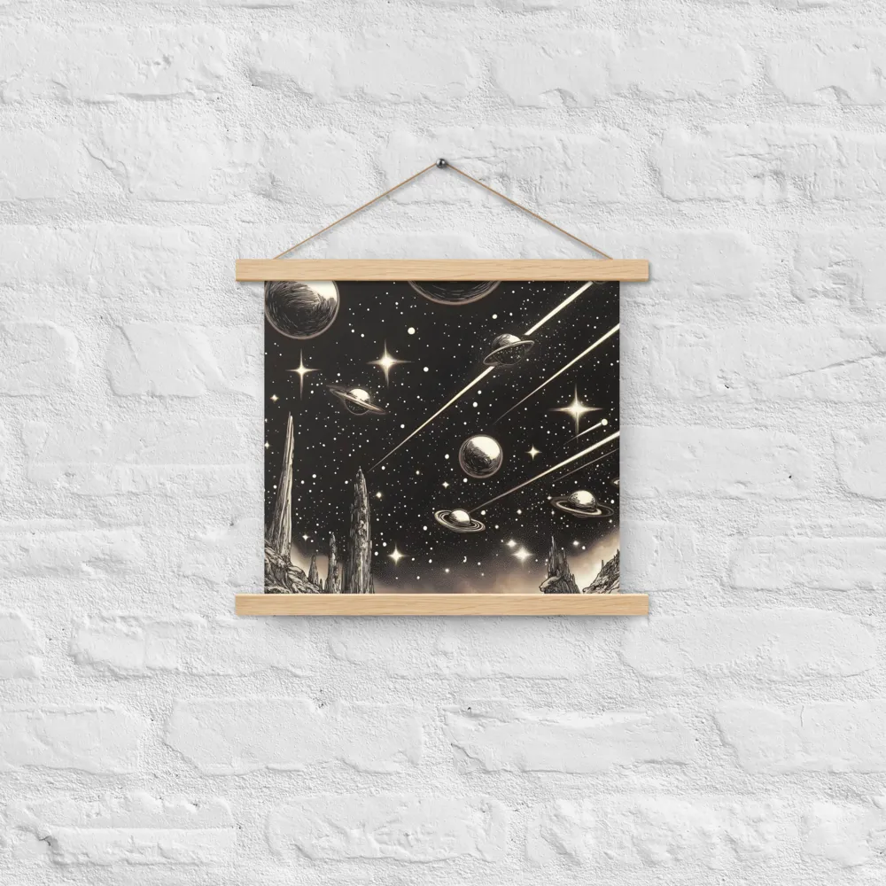 Celestial Reverie | Poster With Oak Wood Hanger | 14″×14″