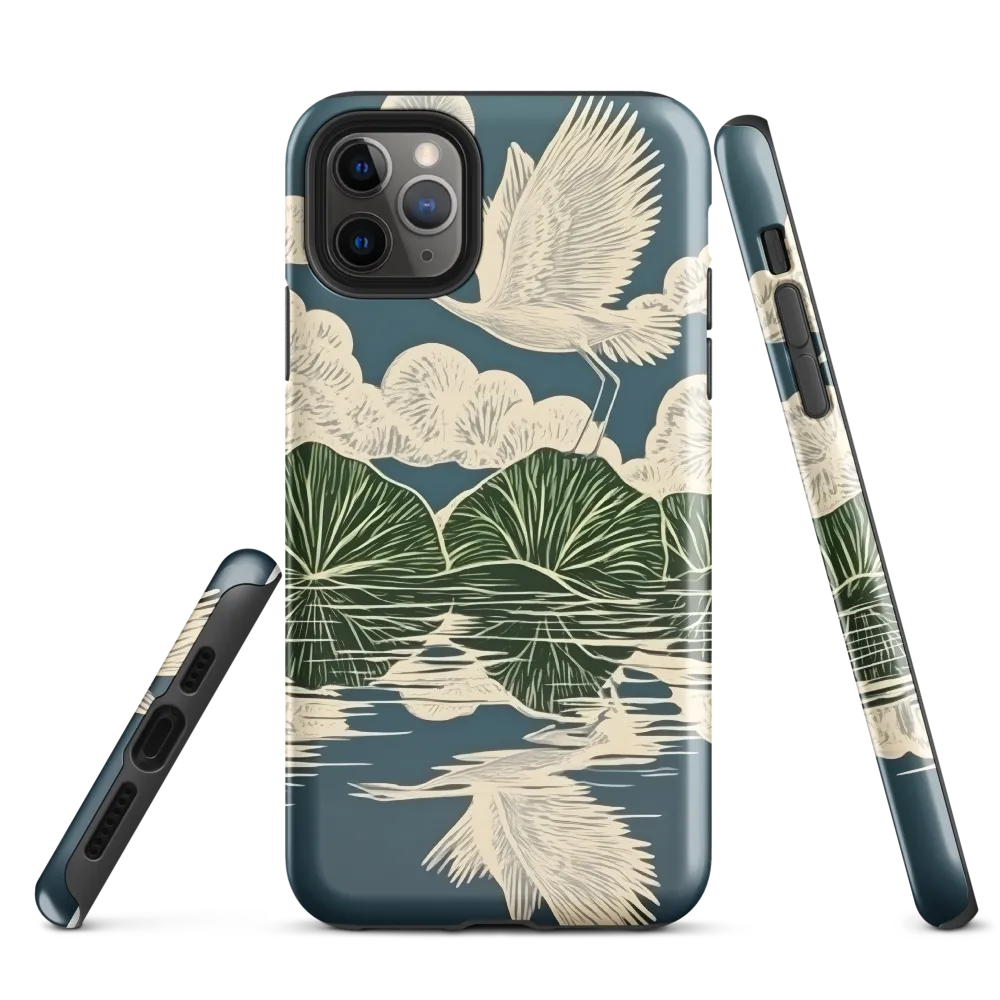 Ethereal Flight Over Water Lilies | Phone Case |  11 Pro Max | Tough Case | Glossy