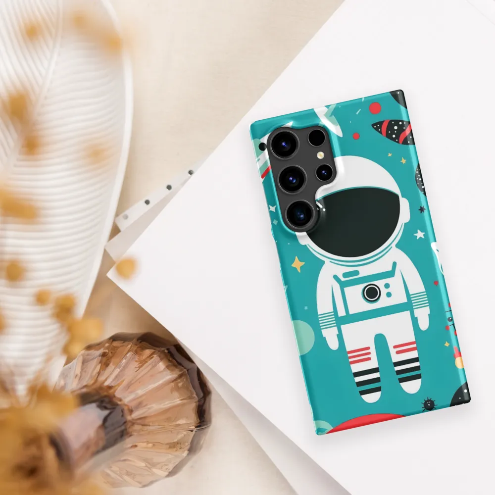 Whimsical Astronaut in Cosmic Wonderland