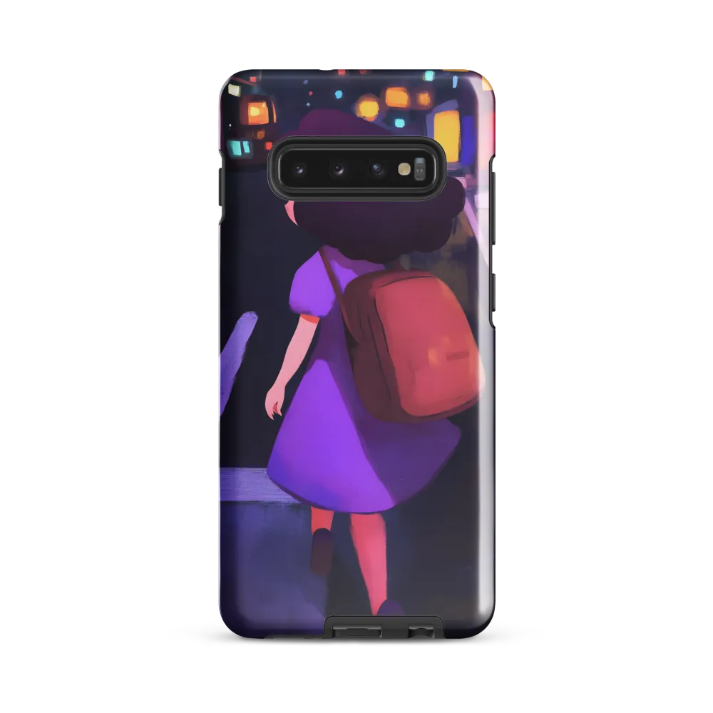 Wandering Through Neon Dreams | Phone Case |  S10 Plus | Tough Case | Glossy