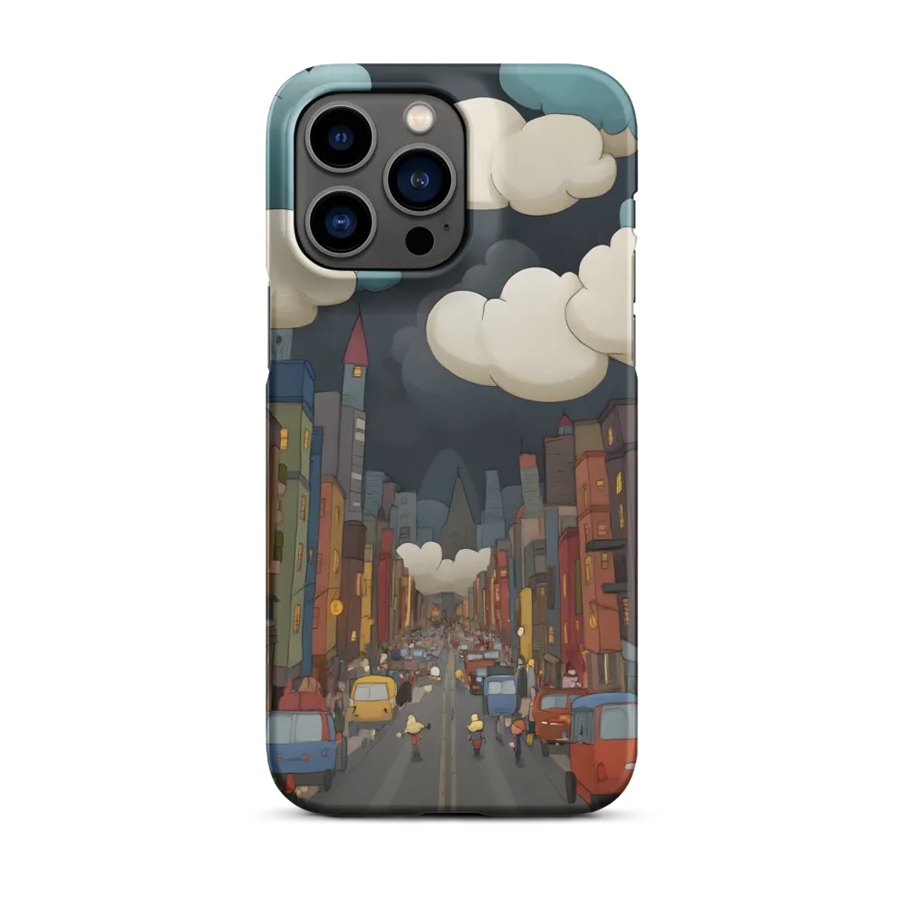 Urban Symphony: A City Awakens at Dusk | Phone Case |  14 Pro Max | Snap Case | Matte