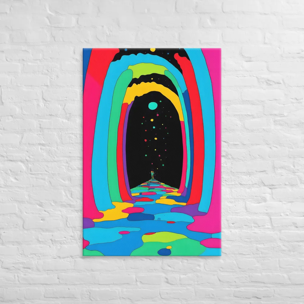 Journey Through a Psychedelic Landscape | Canvas | 32″×48″