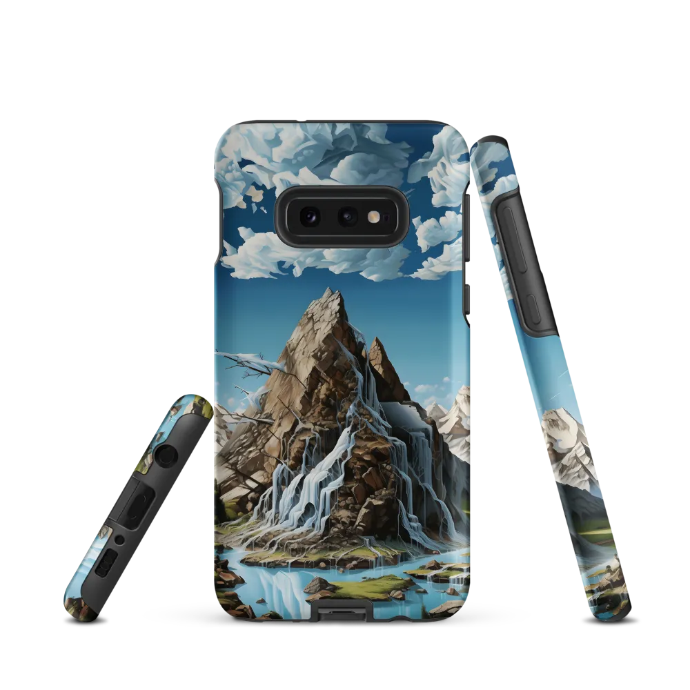 Majestic Cascade: A Mountain Masterpiece | Phone Case |  S10e | Tough Case | Matte