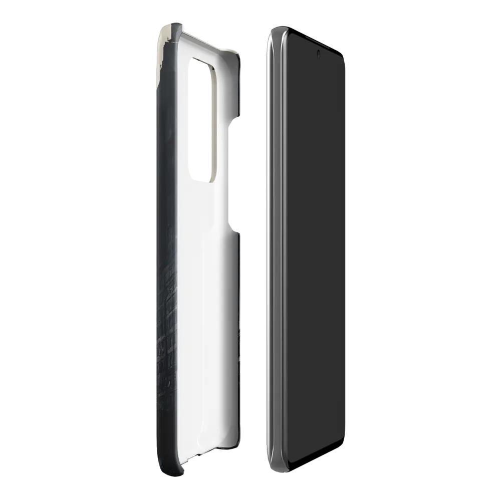 City Whispers: A Monochrome Reflection | Phone Case |  S20 Ultra | Snap Case | Matte