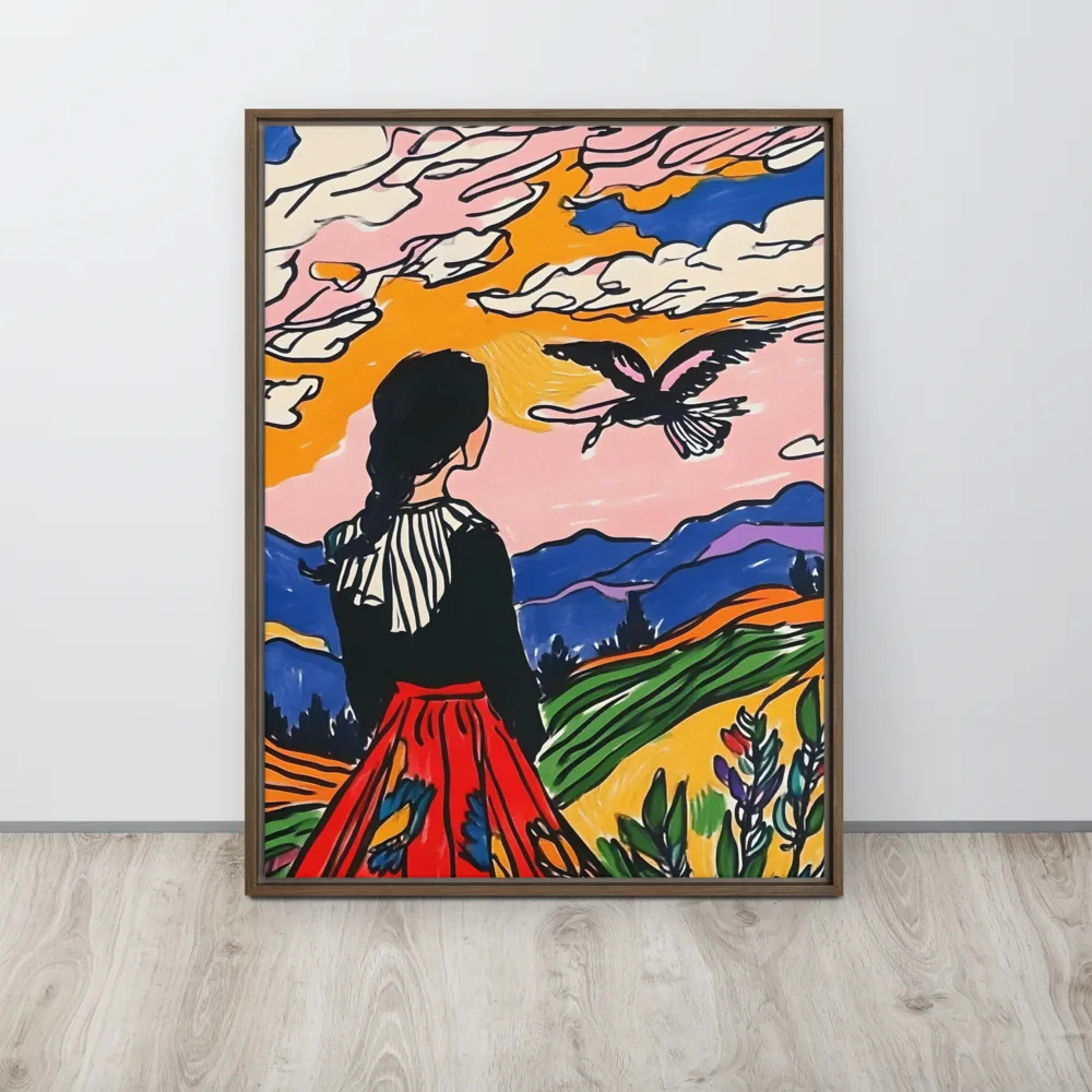 A Journey into Freedom | Canvas with Brown Frame | 24″×32″