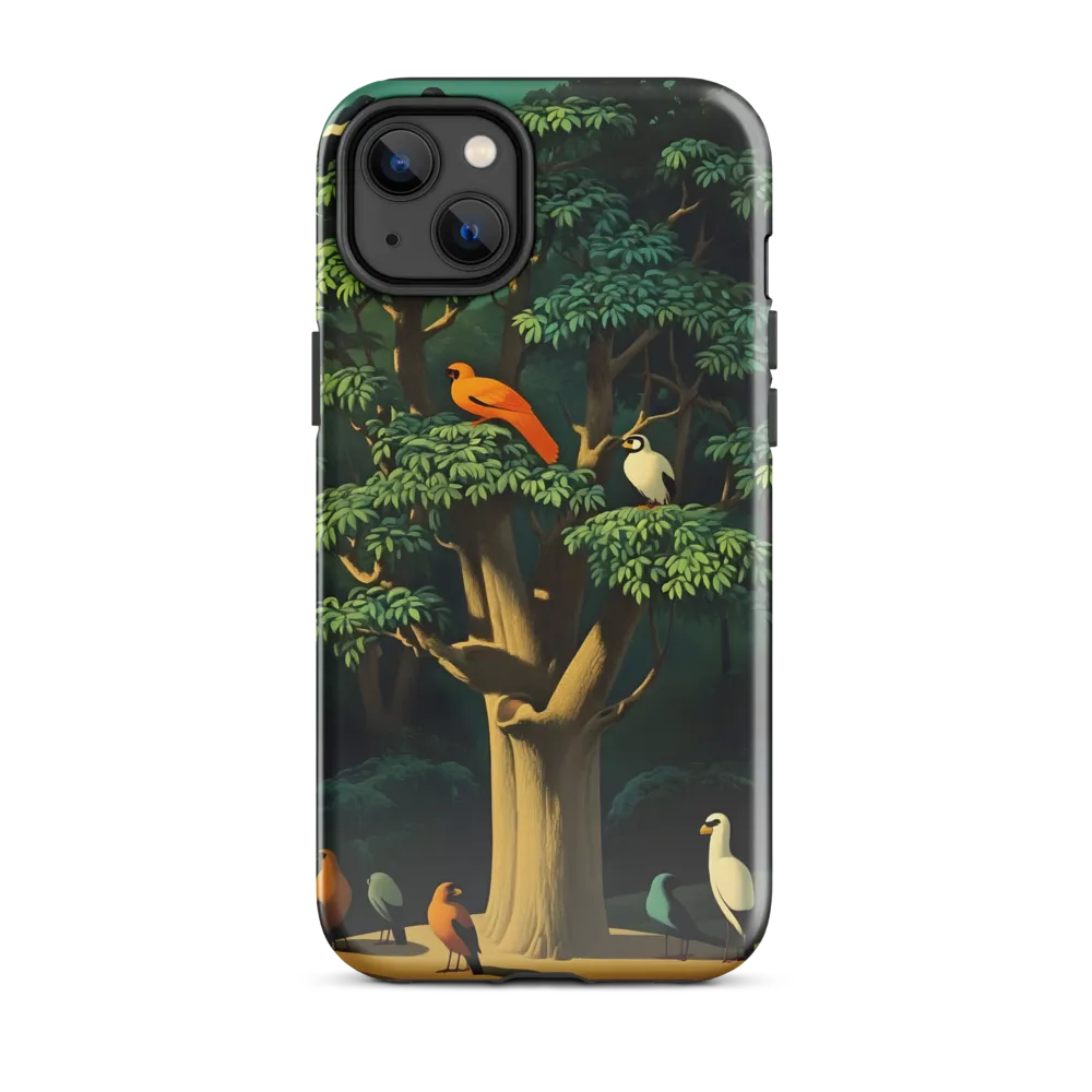 Harmony in Color: A Surreal Bird Symphony