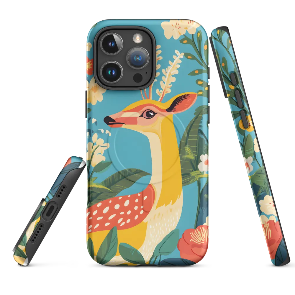 Serene Majesty: A Vibrant Deer Amidst Flora