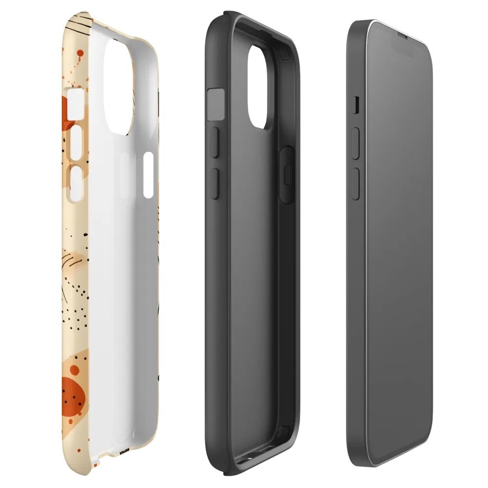 Playful Patterns in Earth Tones | Phone Case |  14 Plus | Tough Case | Matte