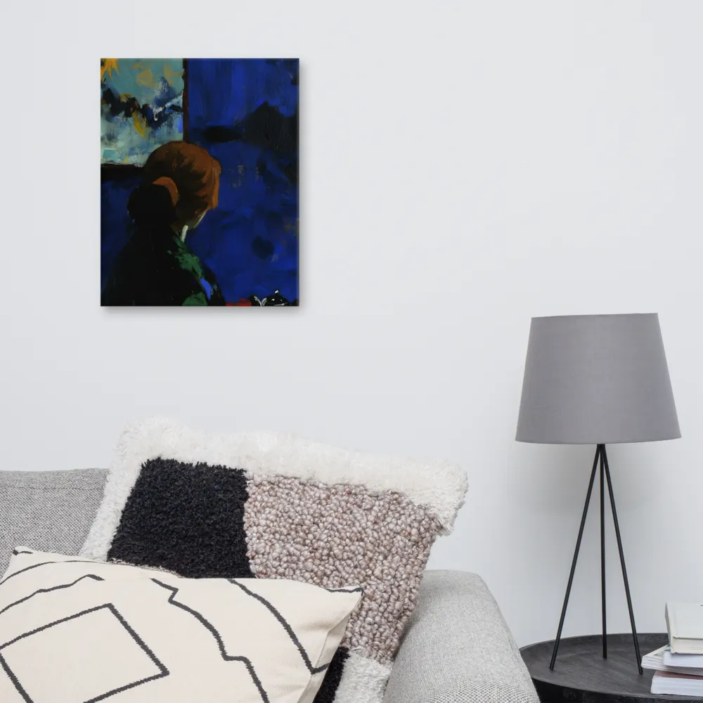Contemplation Under the Night Sky | Canvas | 16″×20″