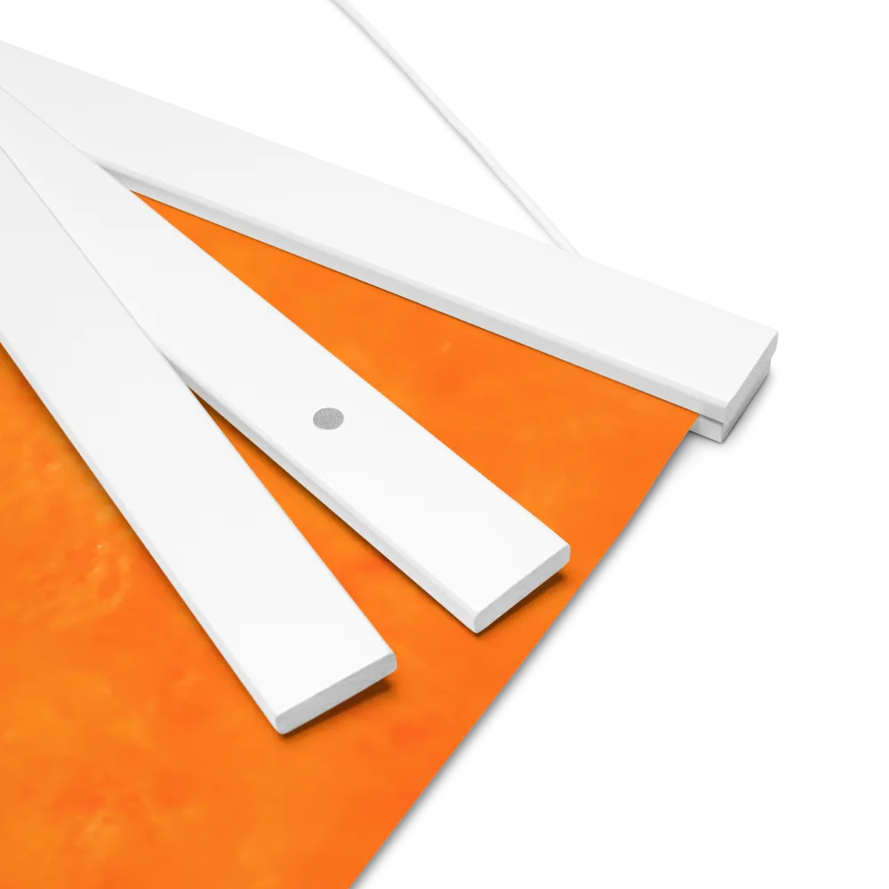 Harmonious Encounters: Abstract Geometry | Poster With White Wood Hanger | 16″×16″