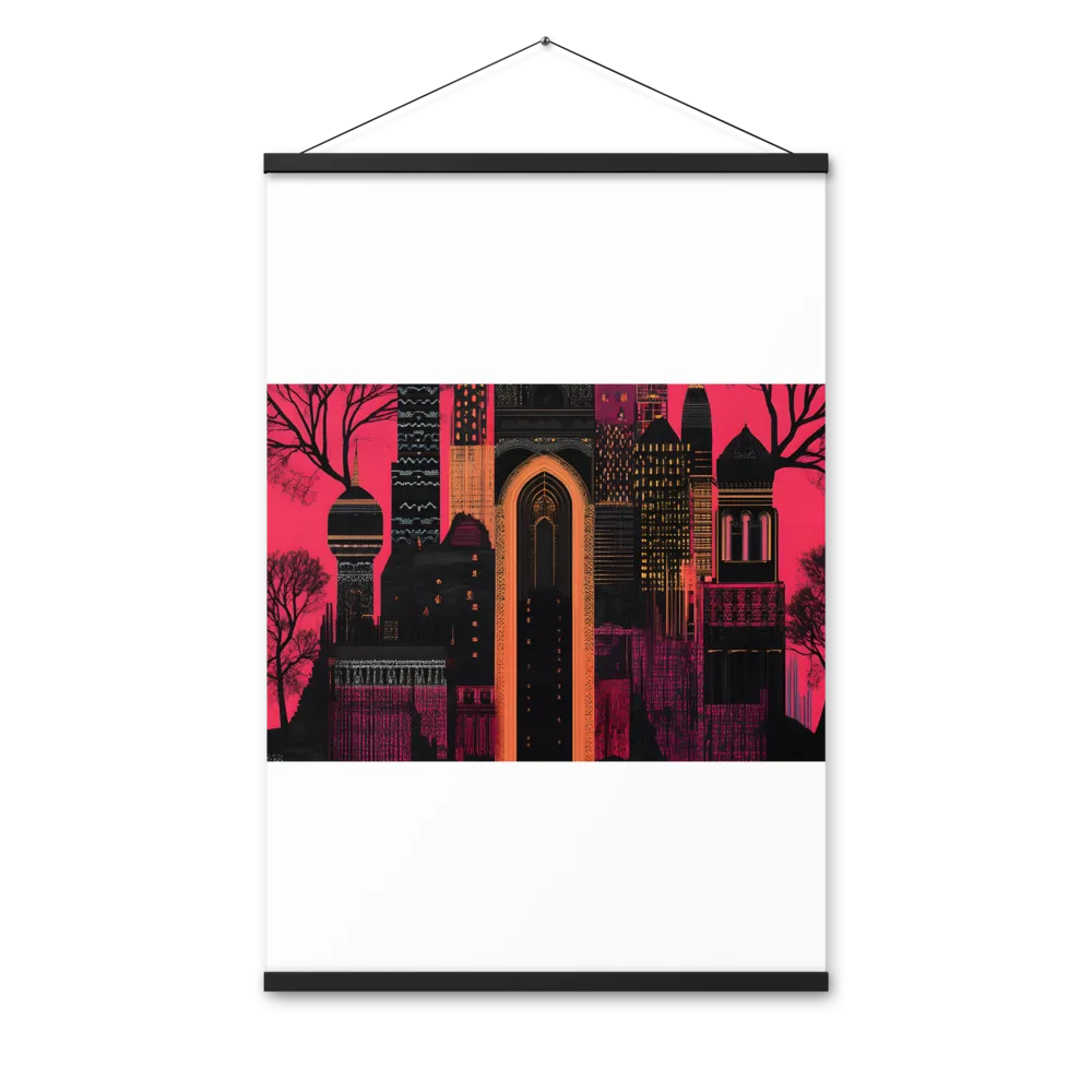 Urban Reverie | Poster With Black Wood Hanger | 24″×36″
