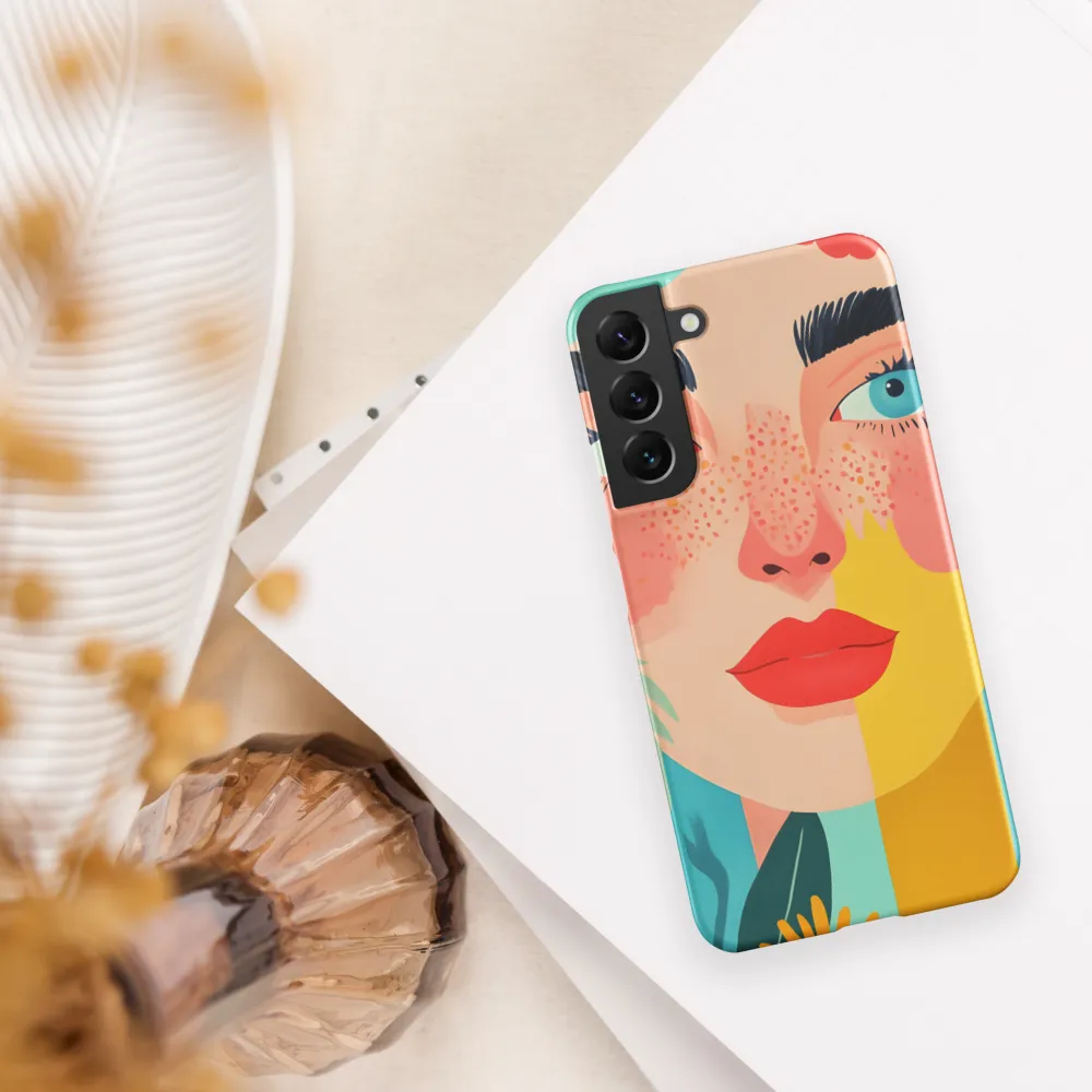 Floral Serenity: A Modern Portrait
