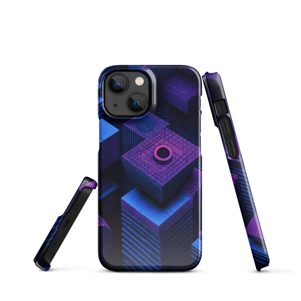 Geometric Dreams in Blue and Purple