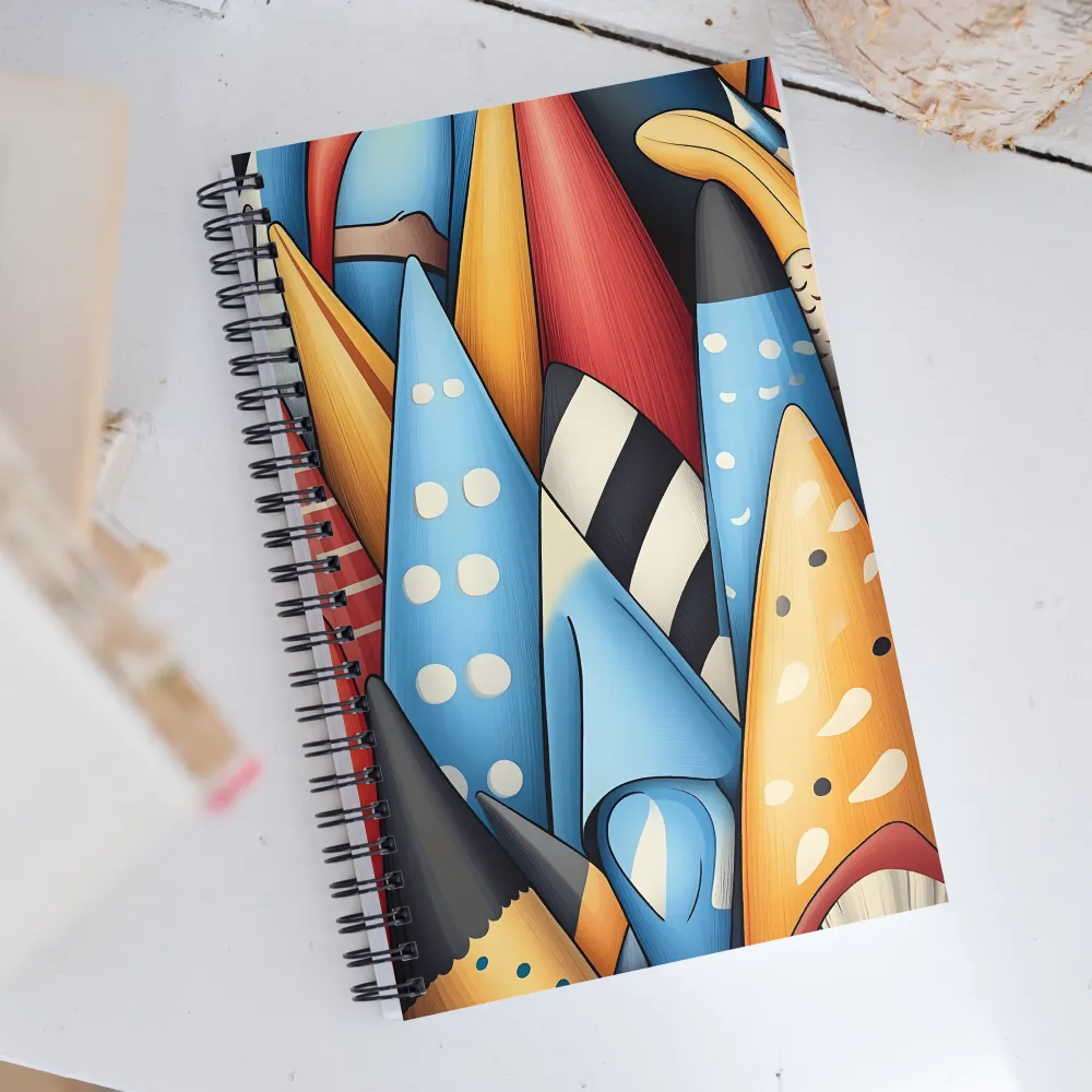 Whimsical Tangle of Colors | Spiral Notebook