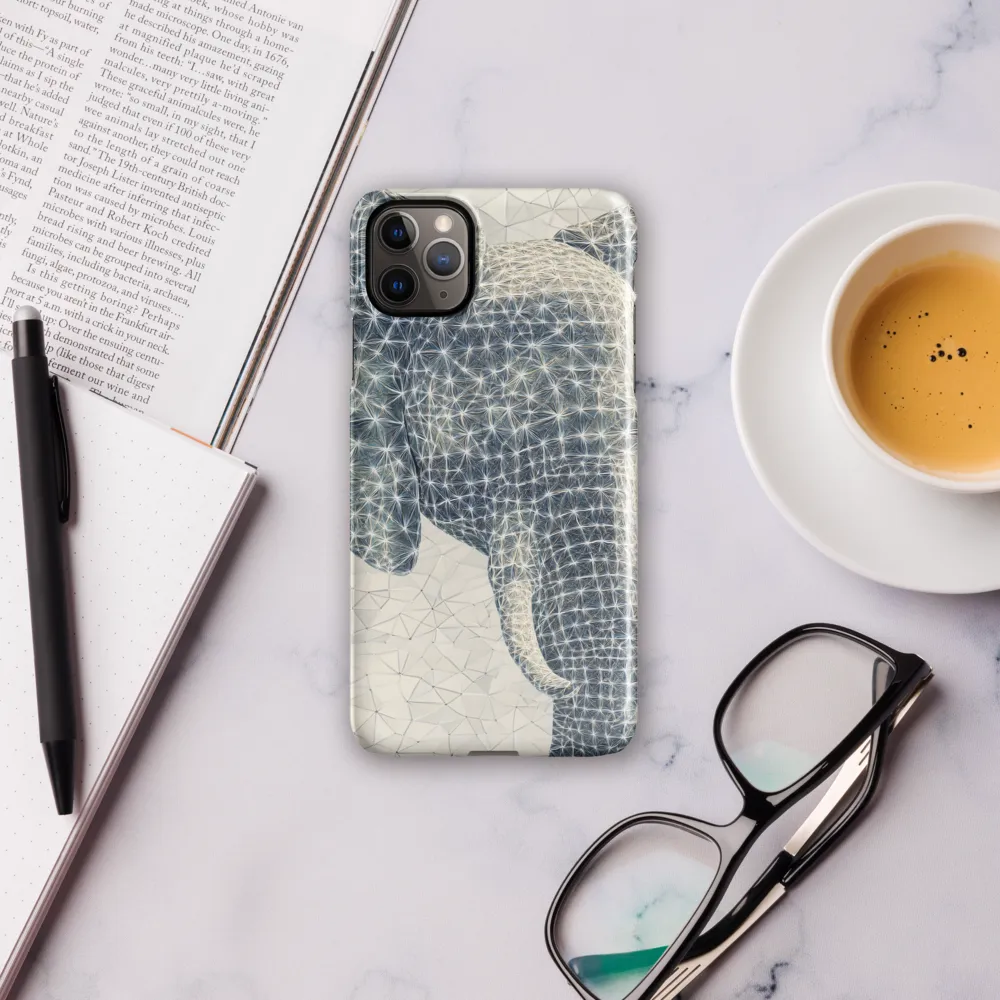 Ethereal Elegance: The Stylized Elephant | Phone Case |  11 Pro Max | Snap Case | Glossy