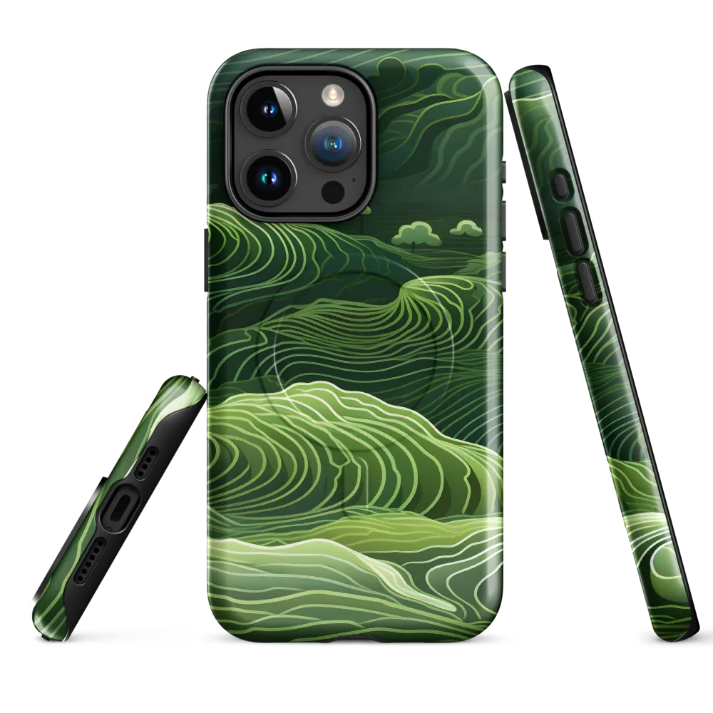 Whispers of Green Hills | Phone Case |  15 Pro Max | MagSafe® Tough Case | Glossy
