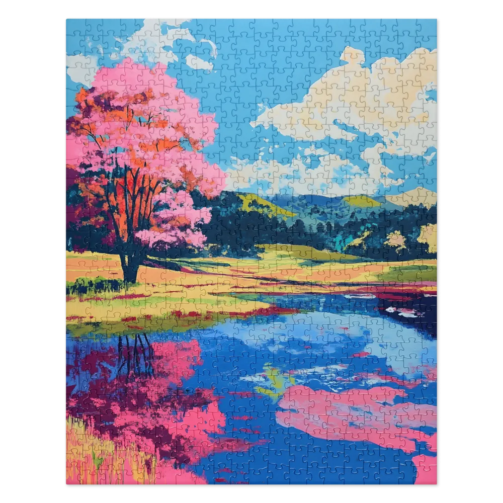 Reflections of a Pink Dreamscape | Jigsaw Puzzle | 520 pieces