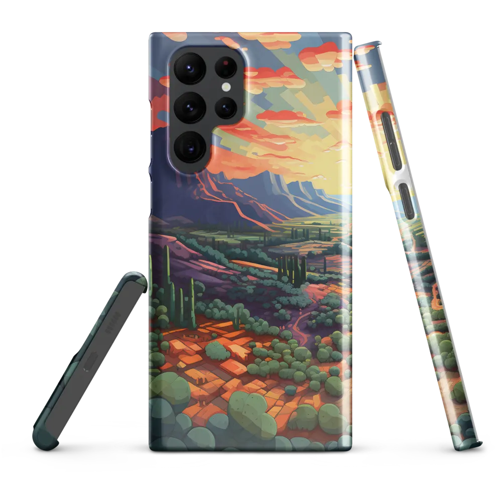 Desert Serenity at Dusk | Phone Case |  S22 Ultra | Snap Case | Glossy