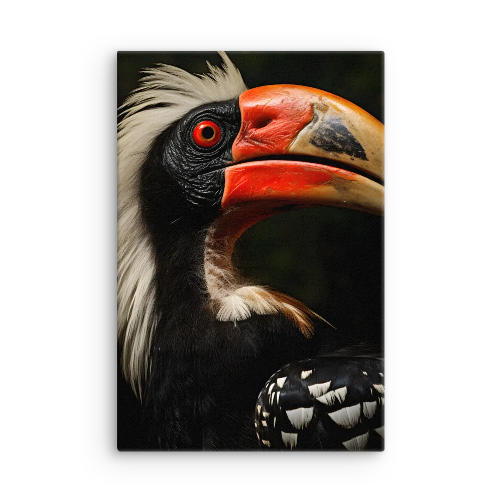 Majesty of the Hornbill | Thin Canvas | 12″×18″