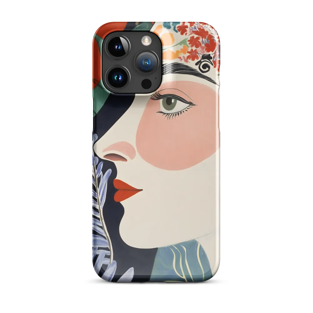 Floral Serenade: A Modern Portrait